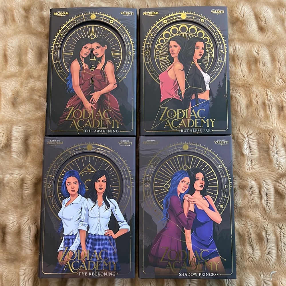 Bookish Box Exclusive Edition of The Zodiac Academy books 1-4 NEW!
